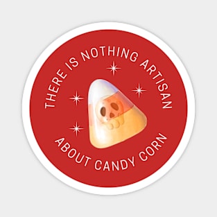 Candy Corn Hate Funny Halloween gift skull Magnet